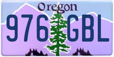 OR license plate 976GBL