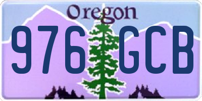 OR license plate 976GCB