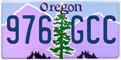 OR license plate 976GCC