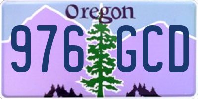 OR license plate 976GCD