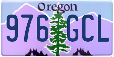 OR license plate 976GCL