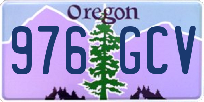 OR license plate 976GCV