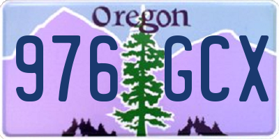 OR license plate 976GCX