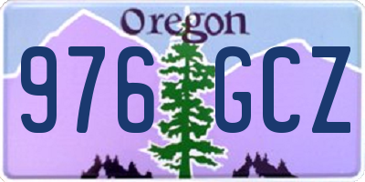 OR license plate 976GCZ