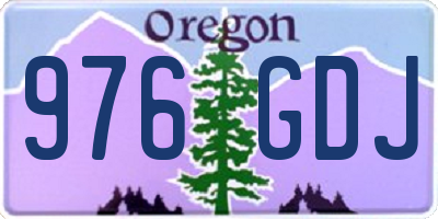 OR license plate 976GDJ