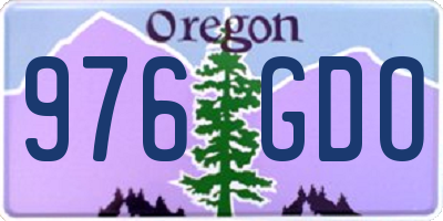 OR license plate 976GDO