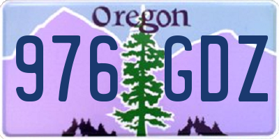 OR license plate 976GDZ