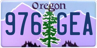 OR license plate 976GEA