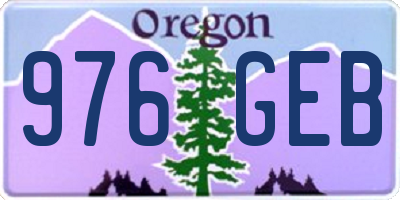 OR license plate 976GEB