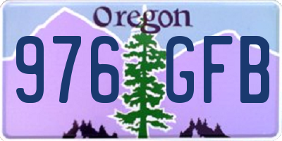 OR license plate 976GFB
