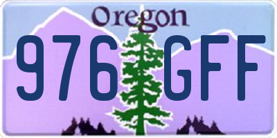 OR license plate 976GFF