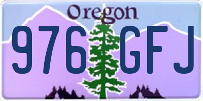 OR license plate 976GFJ