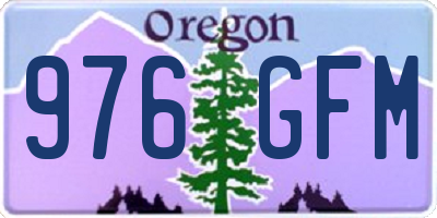 OR license plate 976GFM