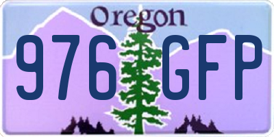 OR license plate 976GFP
