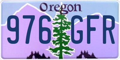 OR license plate 976GFR