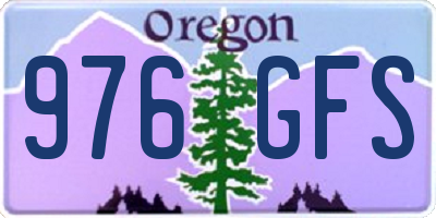 OR license plate 976GFS