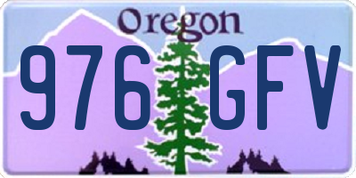 OR license plate 976GFV