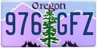 OR license plate 976GFZ