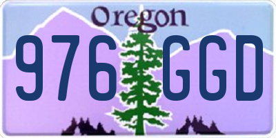 OR license plate 976GGD