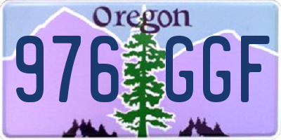 OR license plate 976GGF