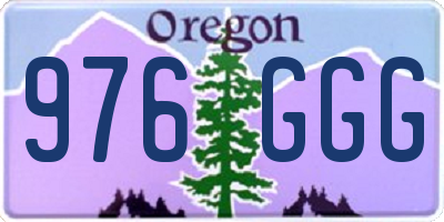 OR license plate 976GGG