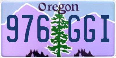 OR license plate 976GGI