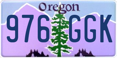 OR license plate 976GGK