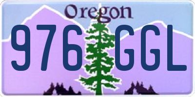 OR license plate 976GGL