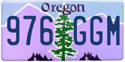 OR license plate 976GGM