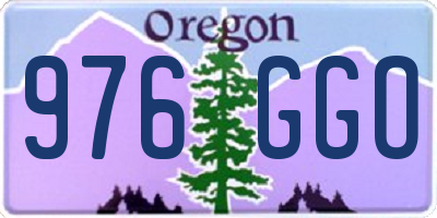 OR license plate 976GGO