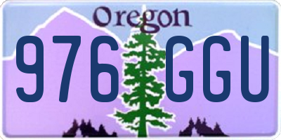 OR license plate 976GGU