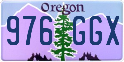 OR license plate 976GGX