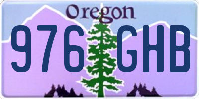 OR license plate 976GHB