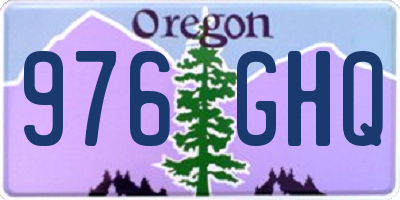 OR license plate 976GHQ