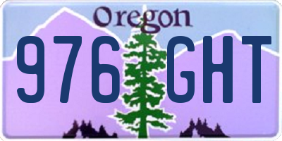 OR license plate 976GHT