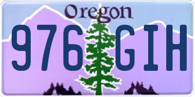 OR license plate 976GIH