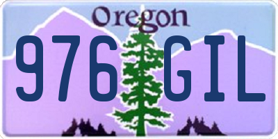 OR license plate 976GIL