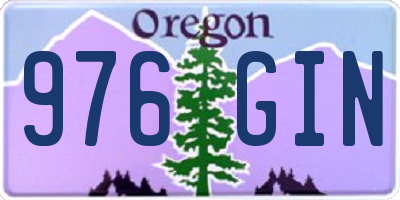OR license plate 976GIN
