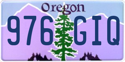 OR license plate 976GIQ