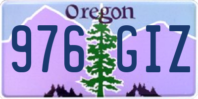 OR license plate 976GIZ