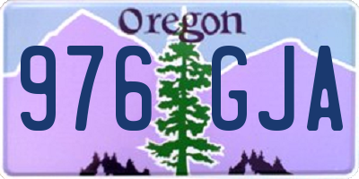 OR license plate 976GJA