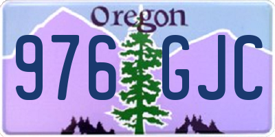 OR license plate 976GJC