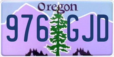 OR license plate 976GJD