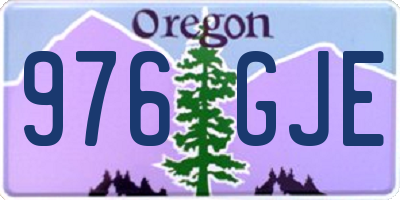 OR license plate 976GJE