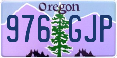 OR license plate 976GJP