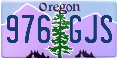 OR license plate 976GJS