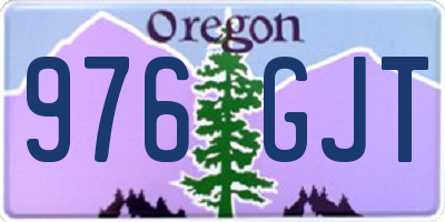 OR license plate 976GJT