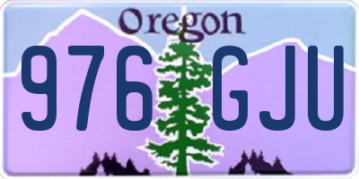 OR license plate 976GJU