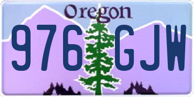 OR license plate 976GJW