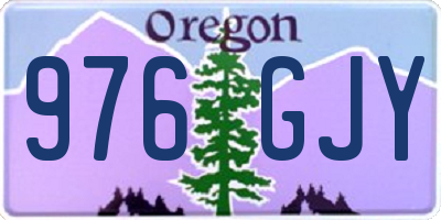 OR license plate 976GJY